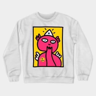 Pink Cool Alien Graffiti Crewneck Sweatshirt